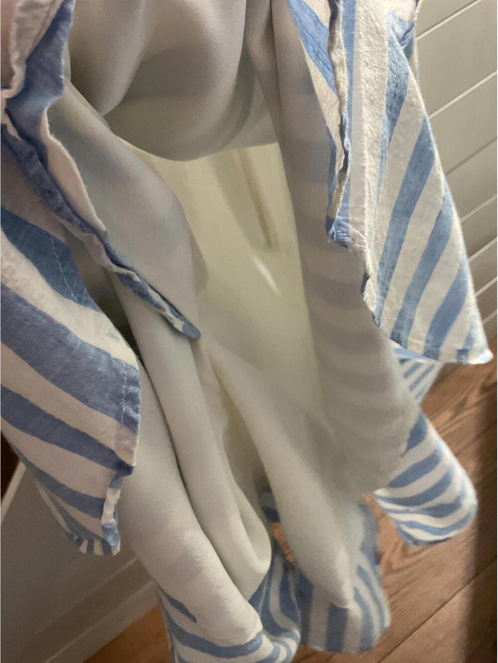 J. Crew Blue and White Striped Midi Dress - Picture 6 of 9
